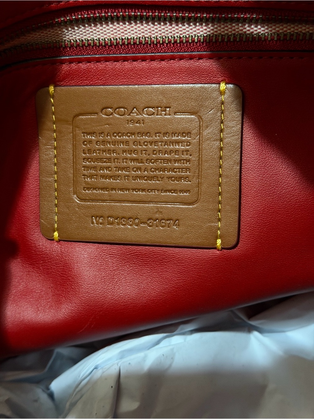 Coach Bedford smooth glove tanned leather hobo handbag EUC - Picture 12 of 15